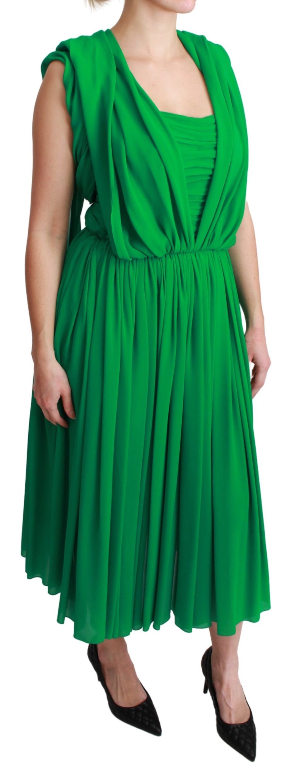 Dolce & Gabbana Green Long Dress for Women alternate view