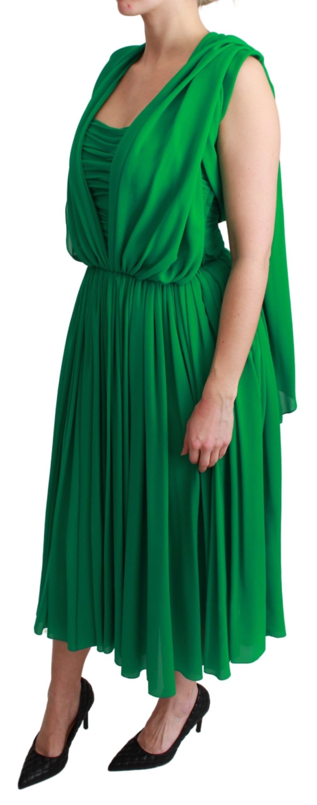 Dolce & Gabbana Green Long Dress for Women detail view