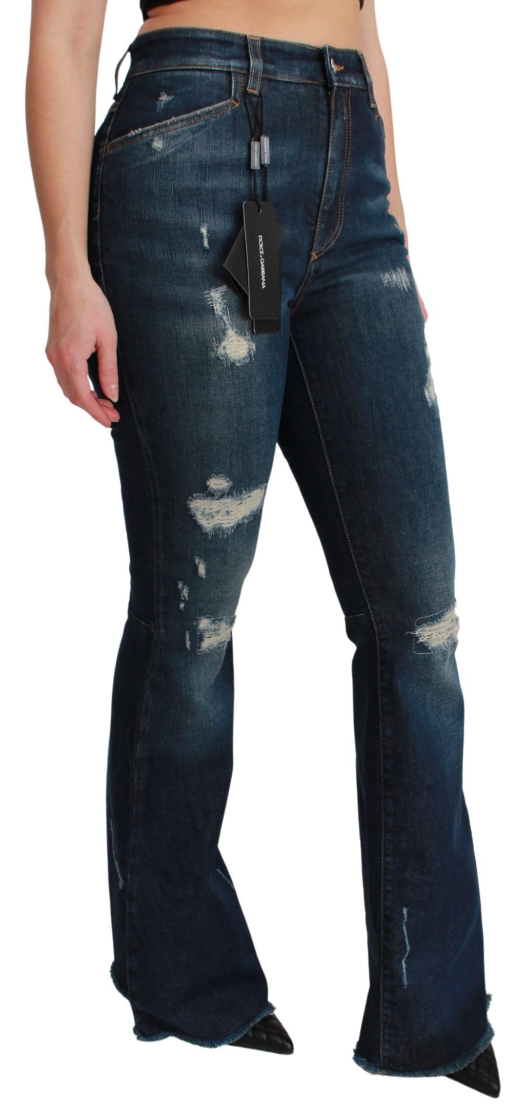 Dolce & Gabbana Blue Flared Jeans for Women alternate view