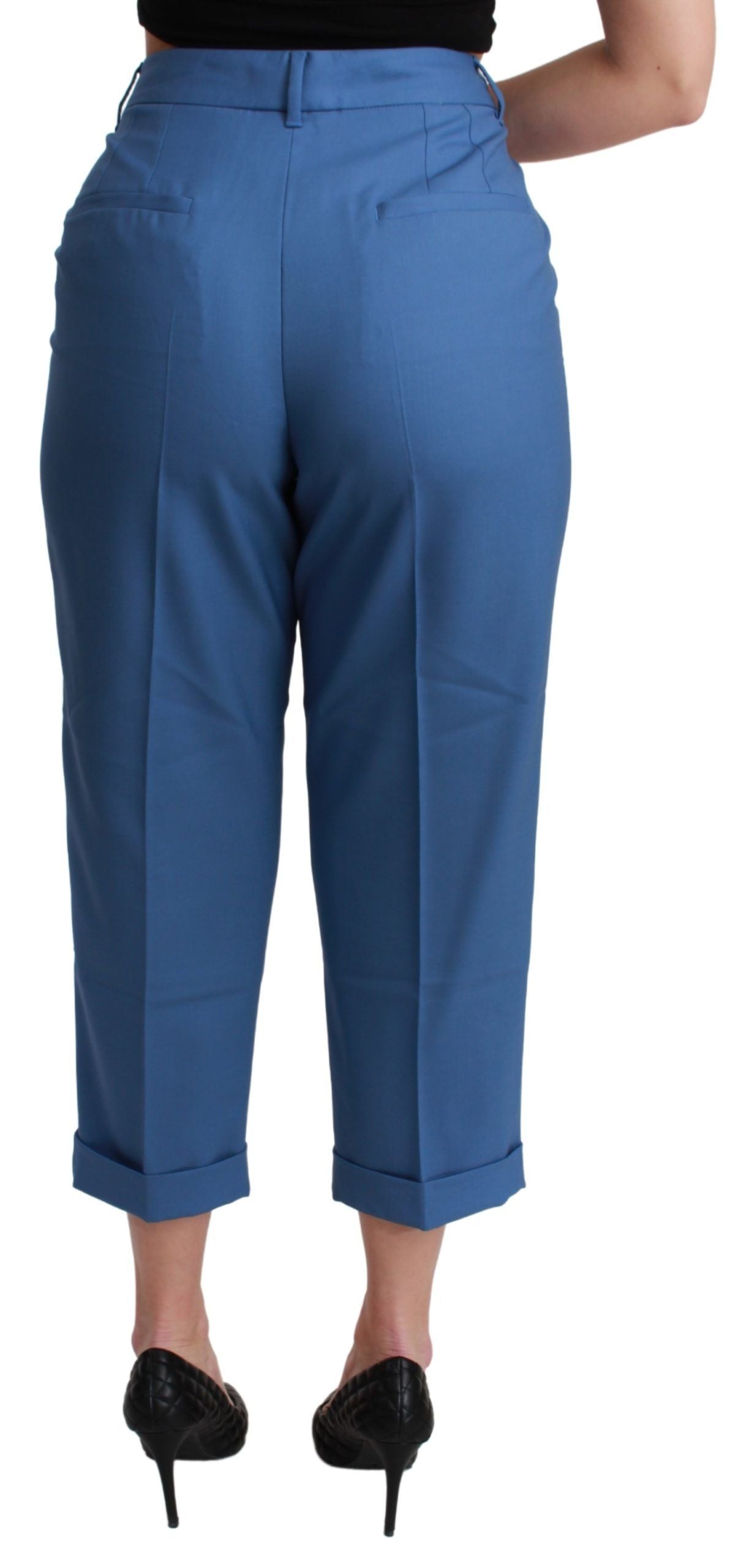 Dolce & Gabbana Blue Cropped Pants for Women side view