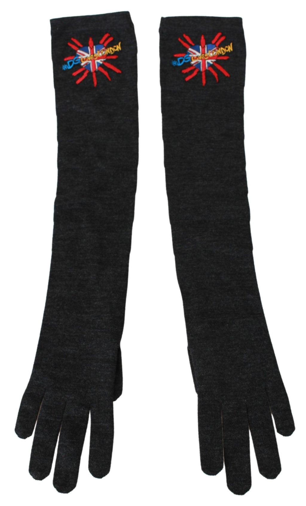 Dolce & Gabbana Grey Gloves for Women side view