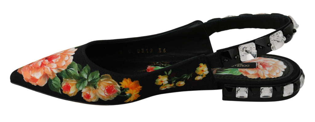 Dolce & Gabbana Black Slip On Loafers for Women alternate view