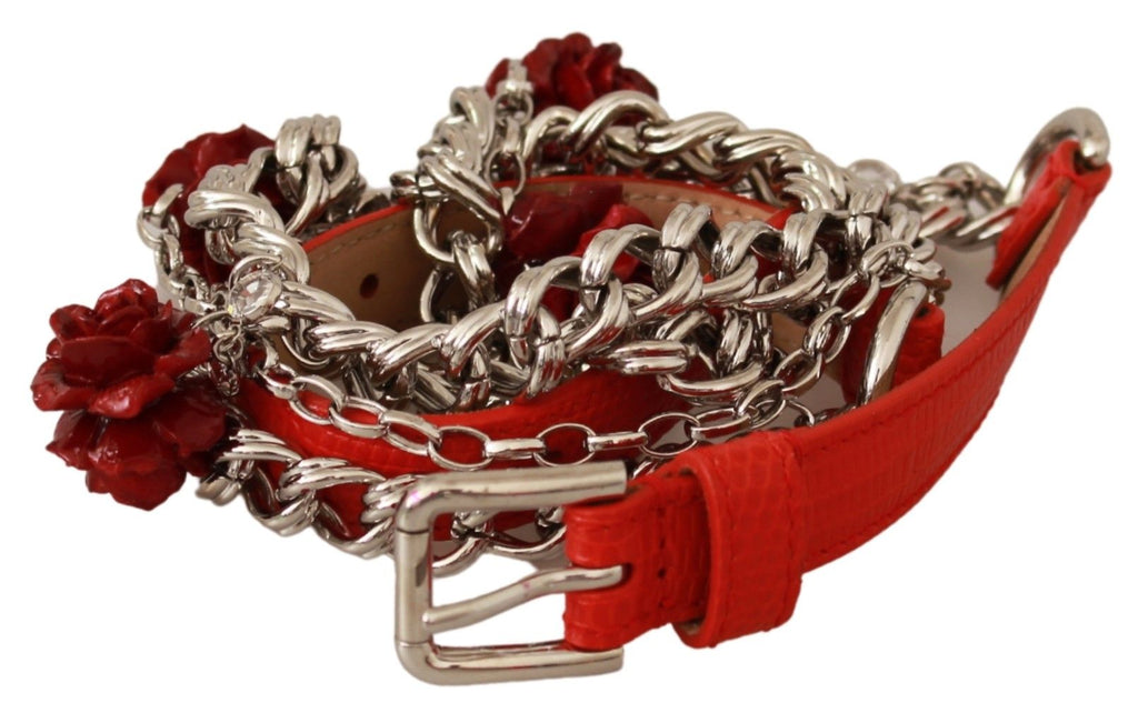 Dolce & Gabbana Red High Waist Belts for Women alternate view