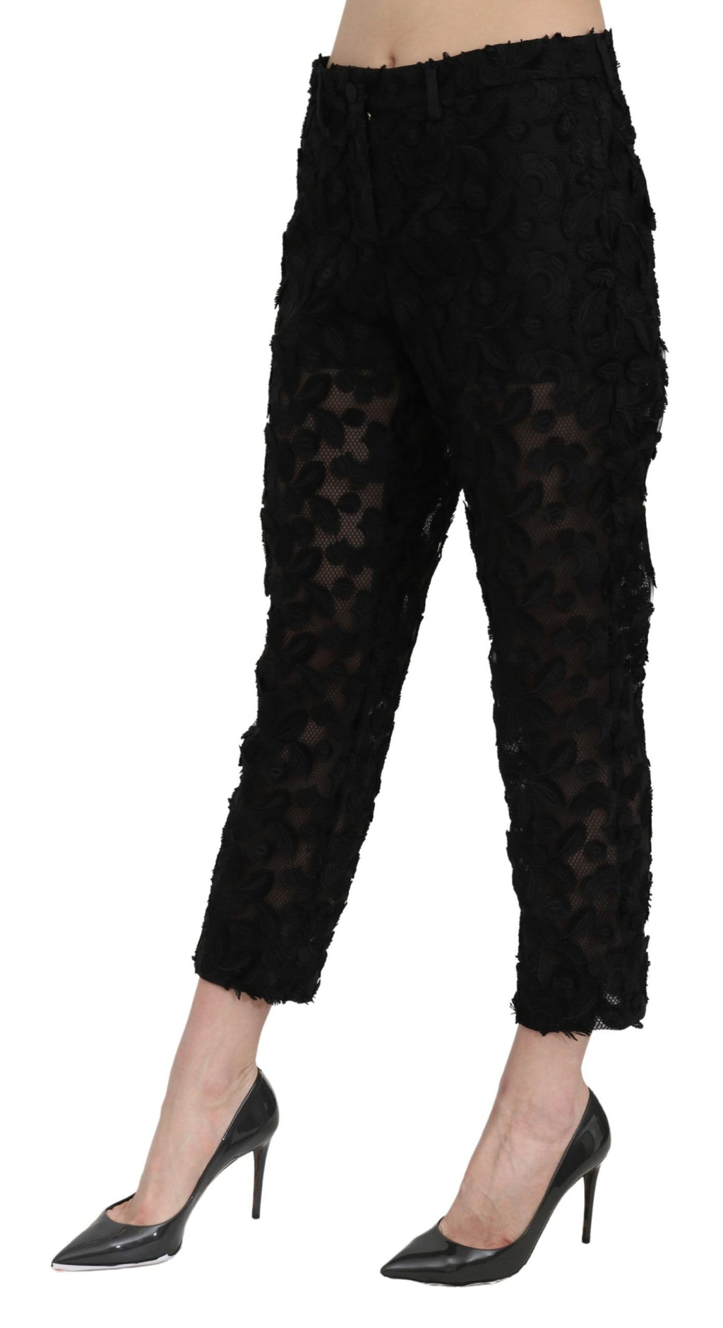 Dolce & Gabbana Black Cropped Pants for Women alternate view