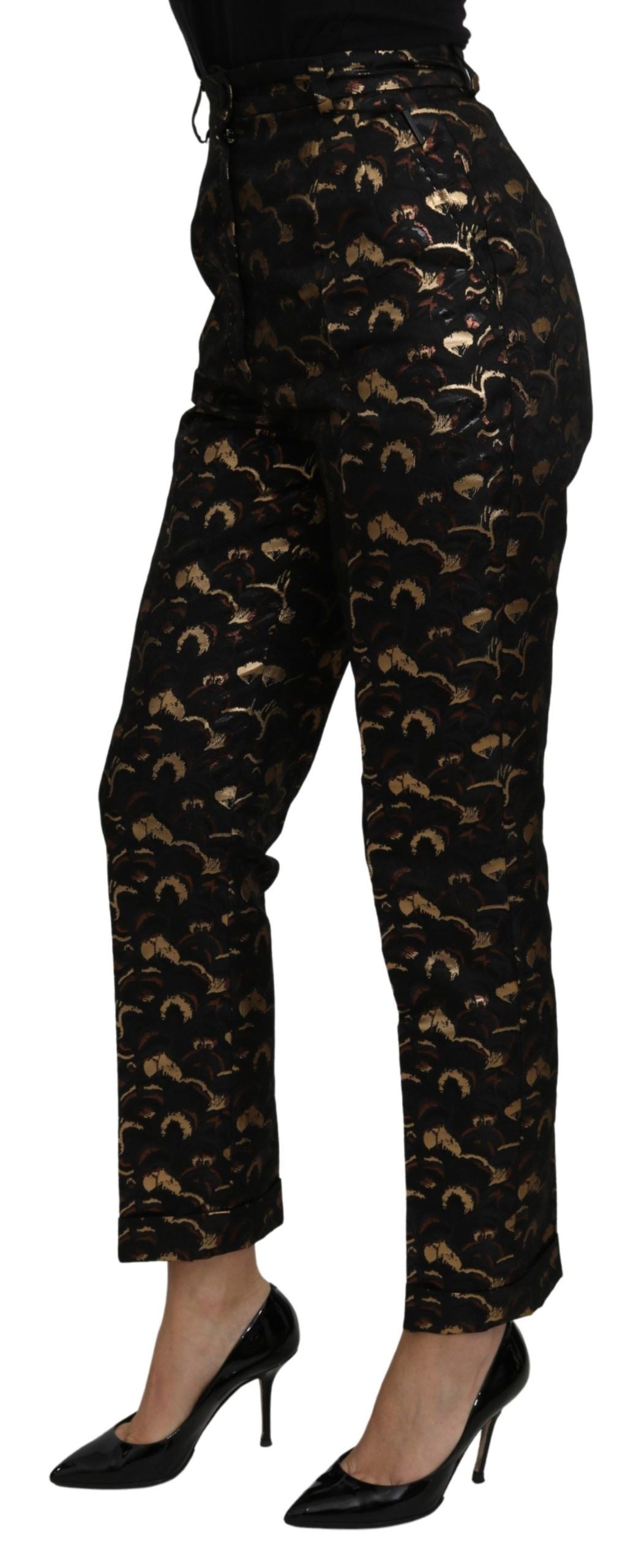 Dolce & Gabbana Black Casual Pants for Women side view