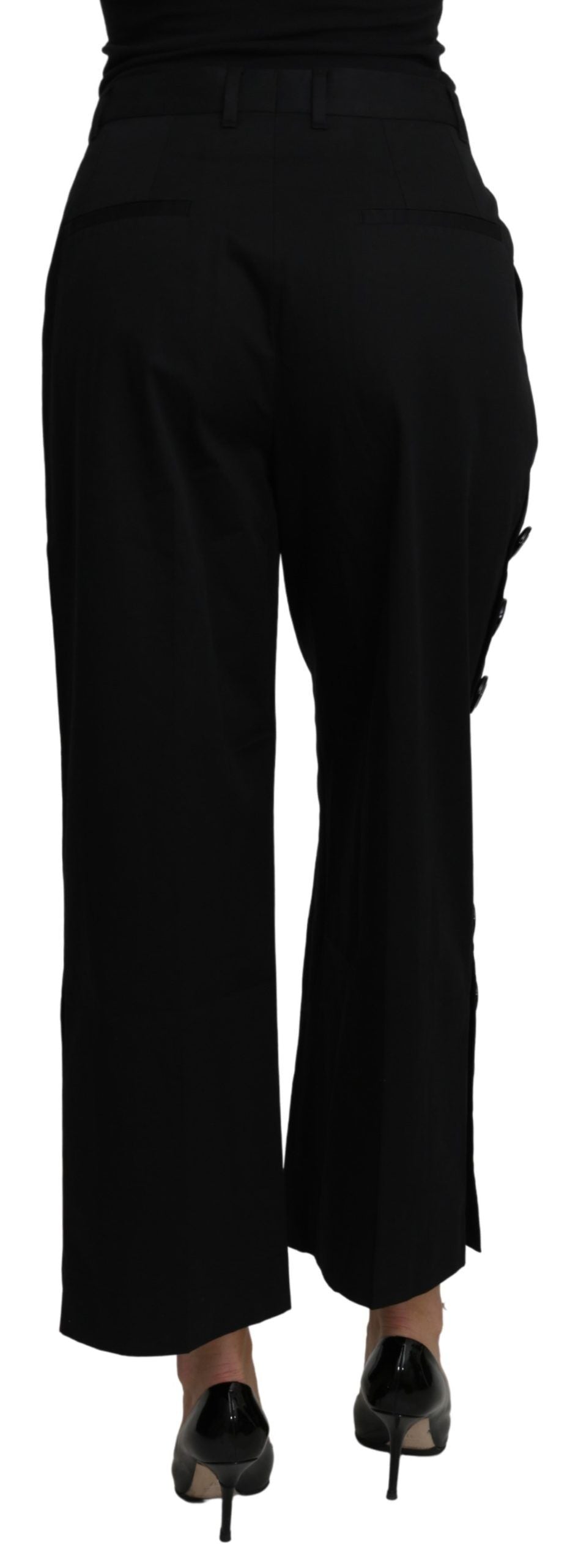 Dolce & Gabbana Black Cropped Pants for Women detail view