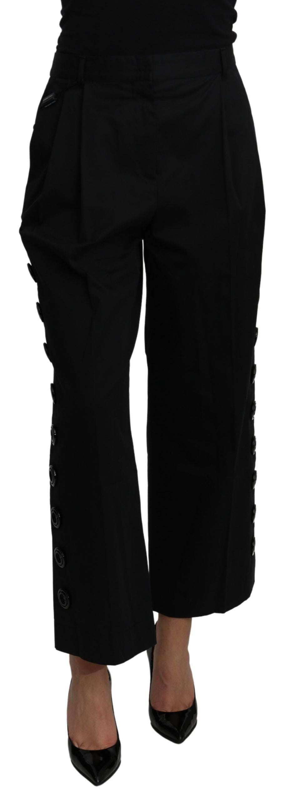 Dolce & Gabbana Black Cropped Pants for Women