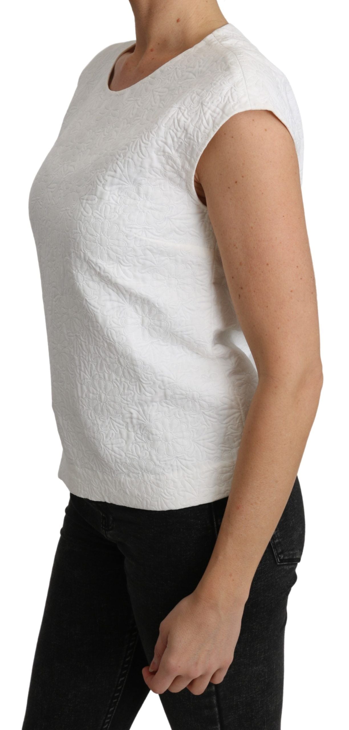 Dolce & Gabbana White T-Shirt for Women side view