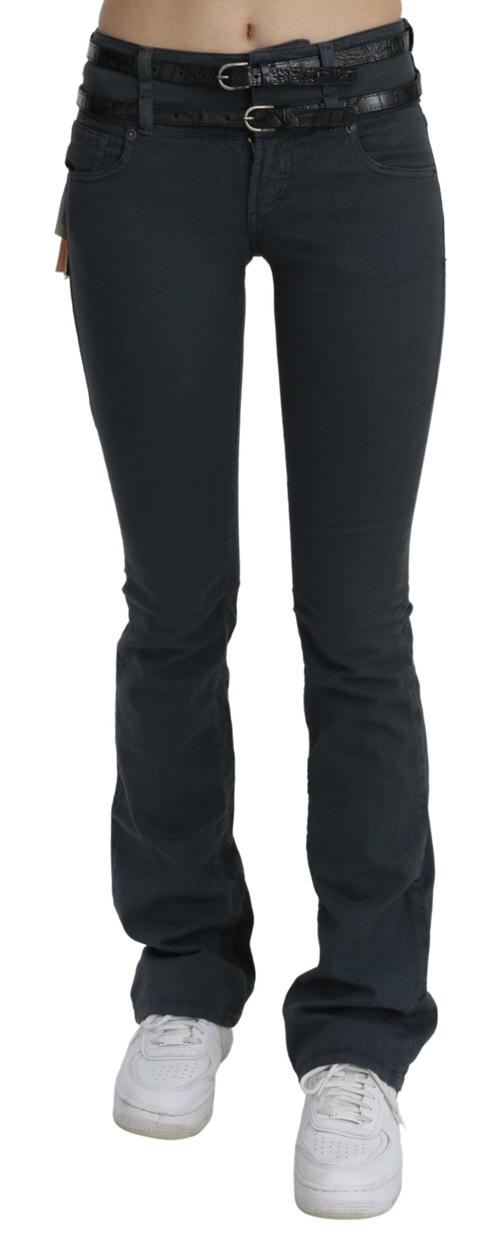 John Galliano Grey Flared Jeans for Women