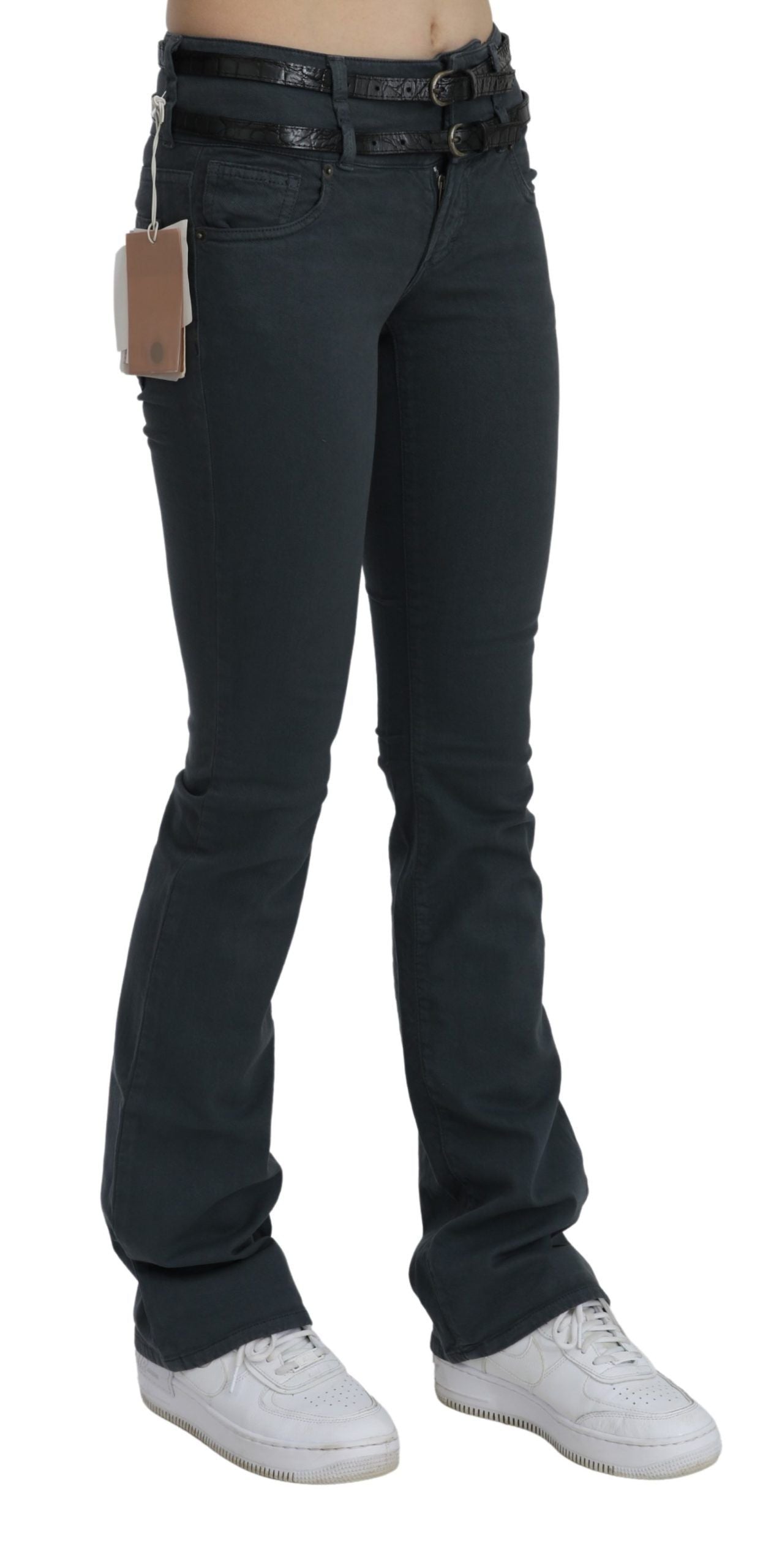 John Galliano Grey Flared Jeans for Women alternate view