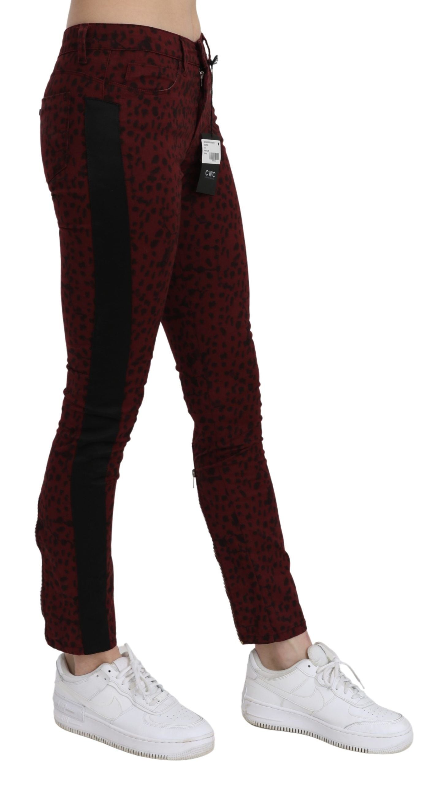 Costume National Red Slim Fit Jeans for Women alternate view