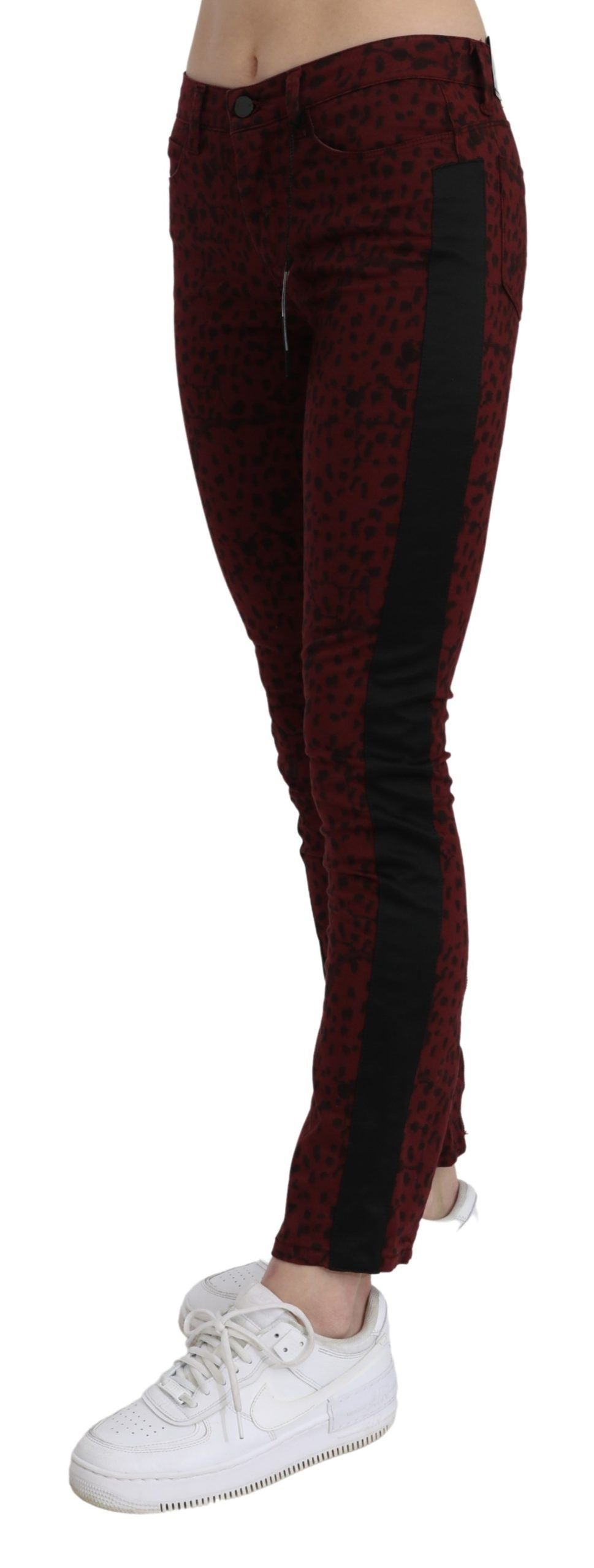 Costume National Red Slim Fit Jeans for Women detail view