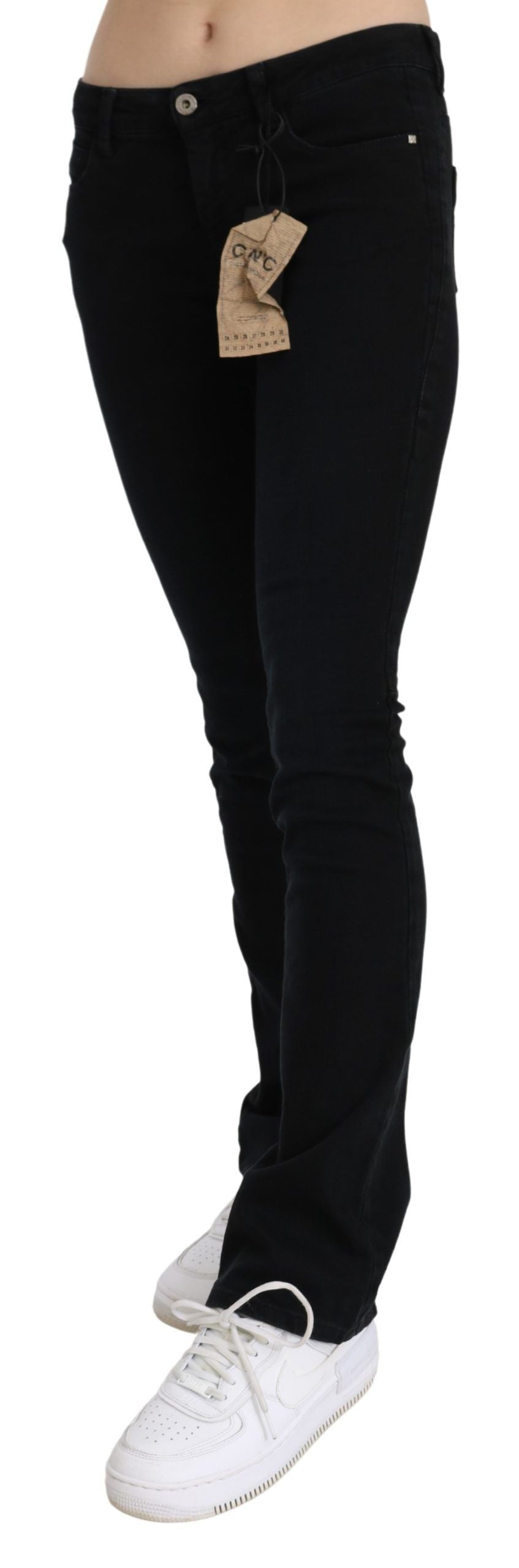 Costume National Black Skinny Jeans for Women detail view