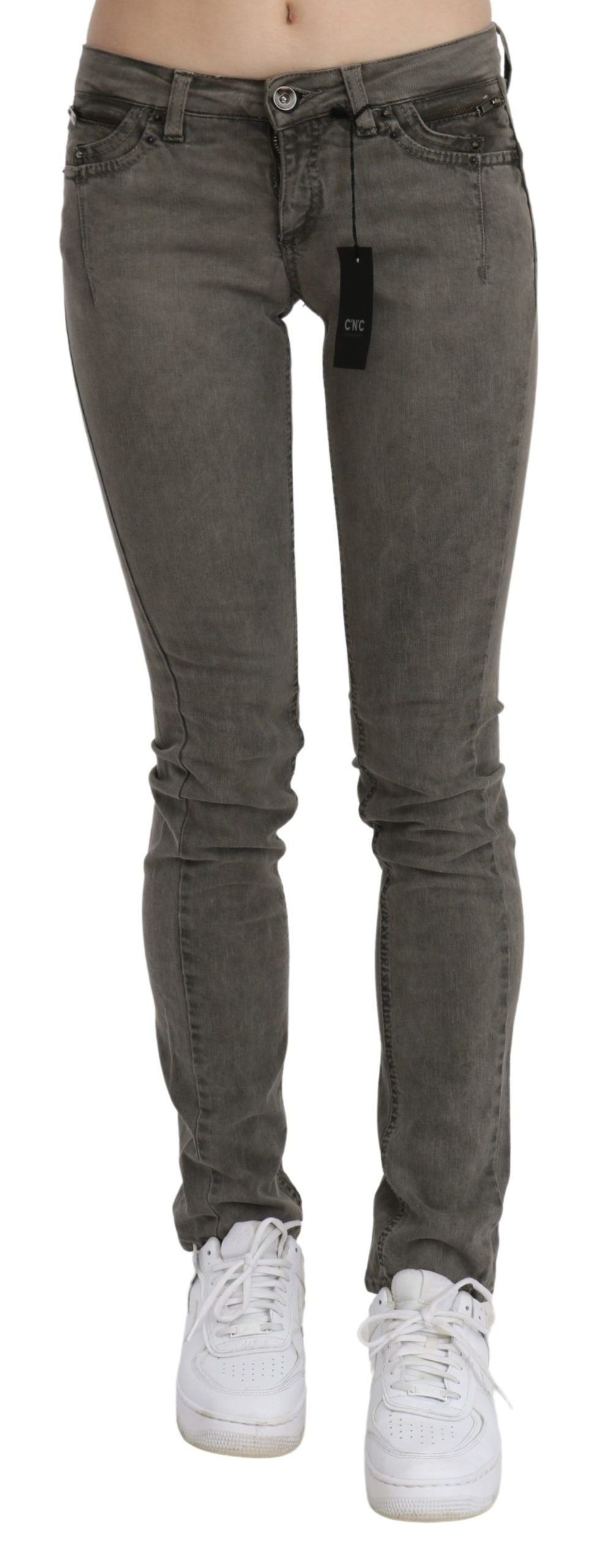 Costume National Grey Skinny Jeans for Women