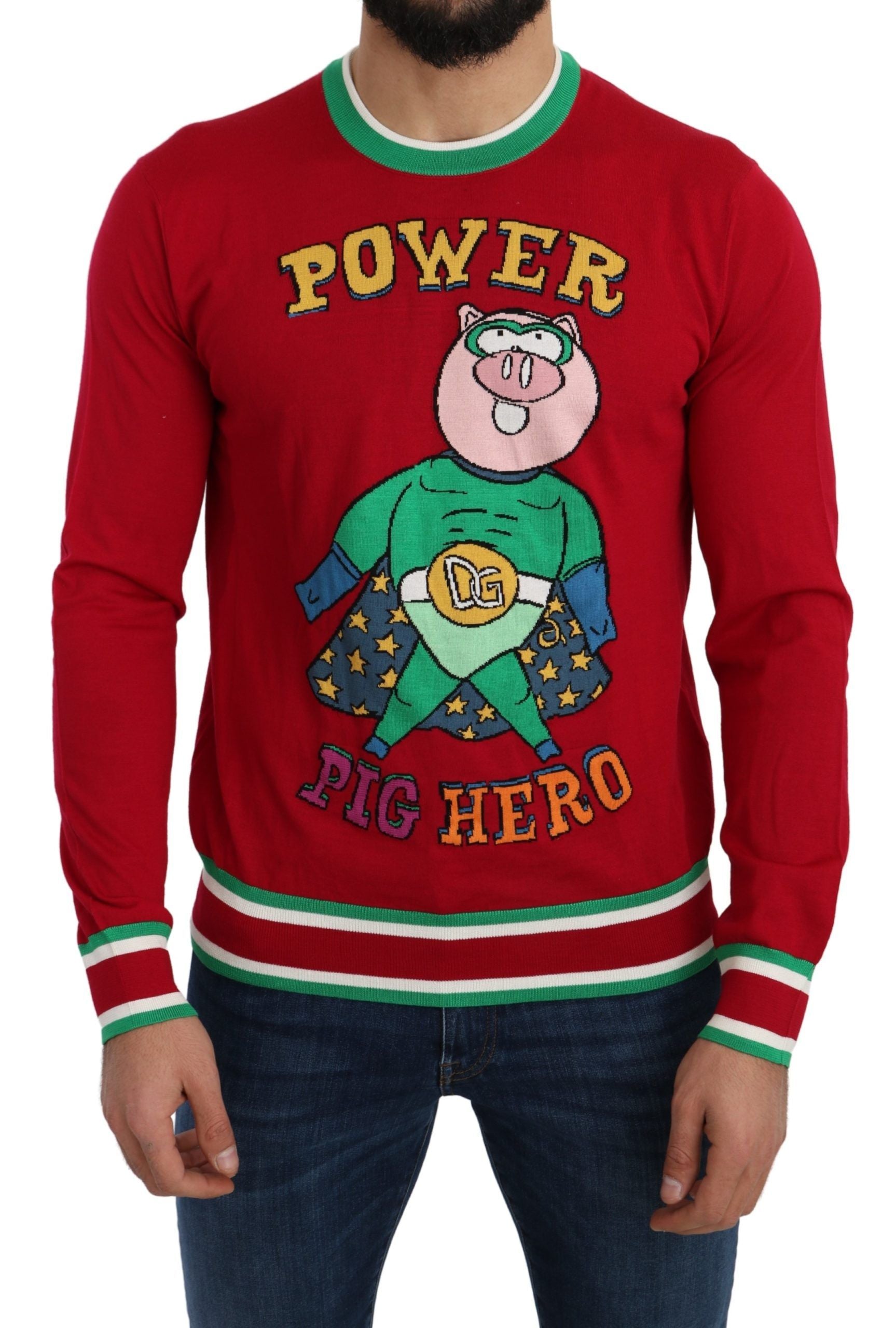 Dolce & Gabbana Red Sweatshirt for Men
