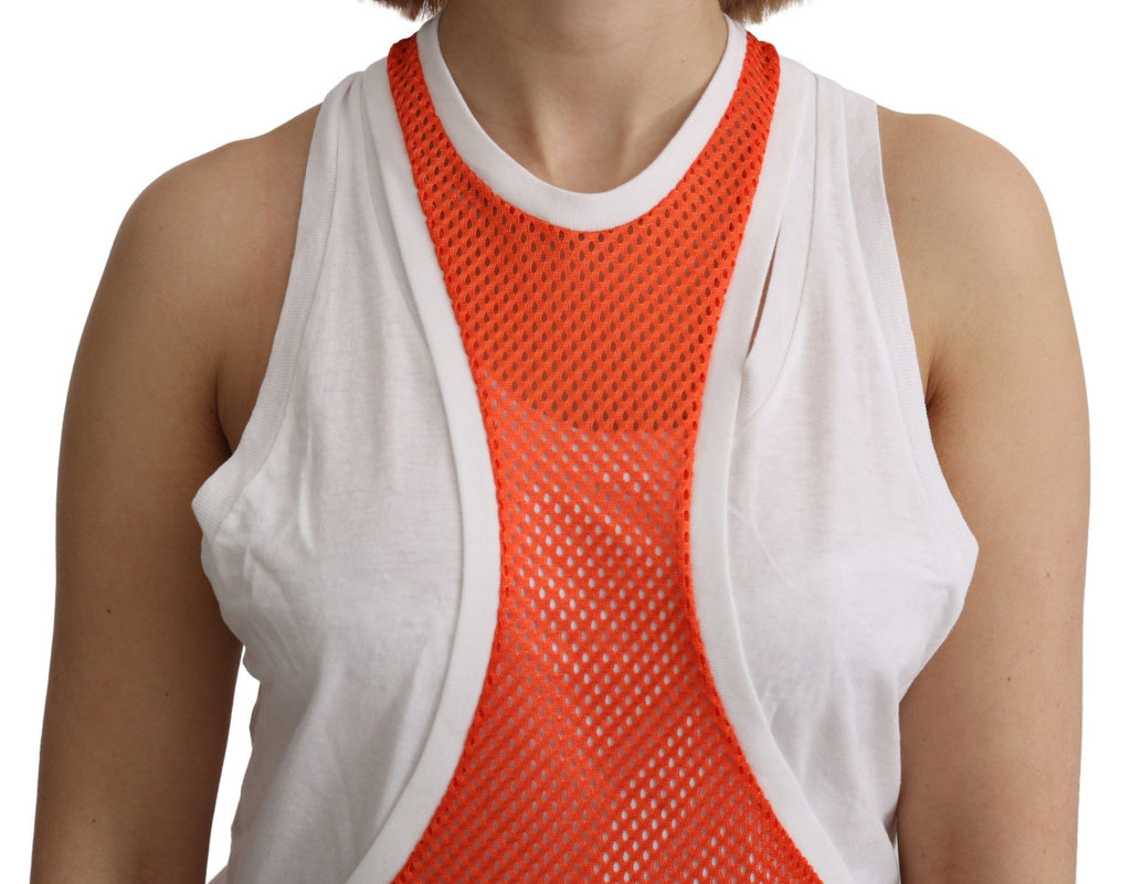Dsquared² Orange Sleeveless T-Shirt for Women additional view