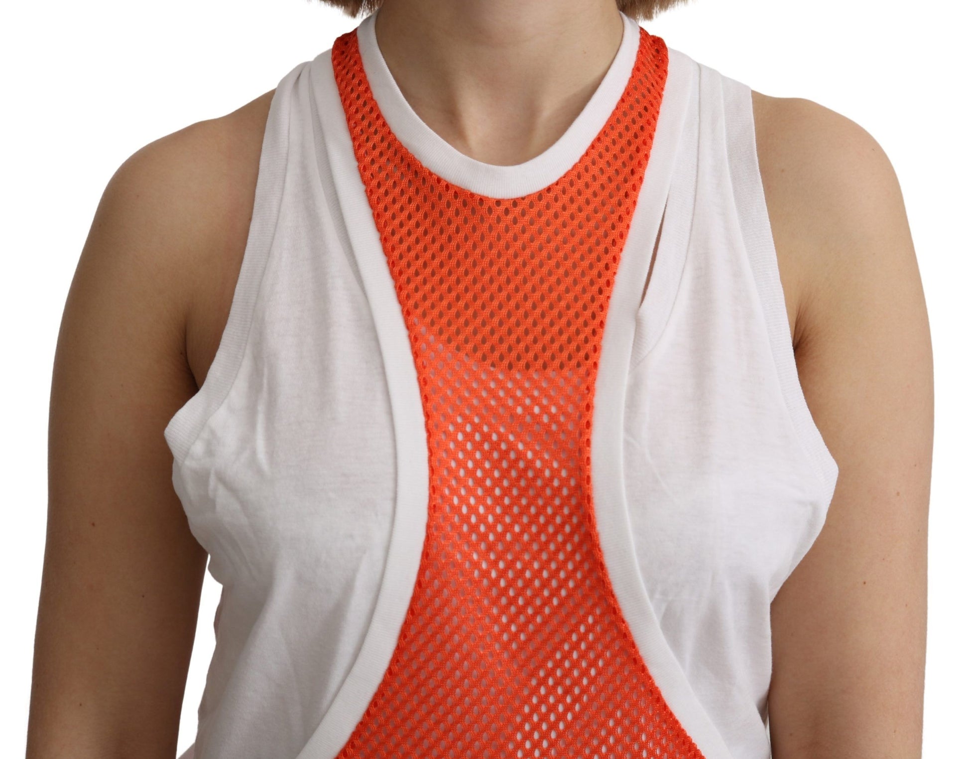 Dsquared² Orange Sleeveless T-Shirt for Women additional view