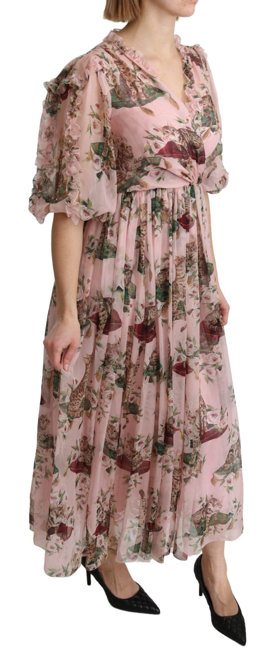 Dolce & Gabbana Pink Long Dress for Women alternate view