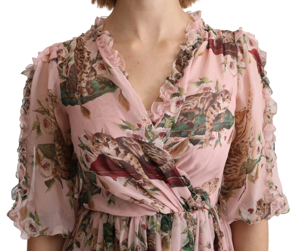 Dolce & Gabbana Pink Long Dress for Women additional view