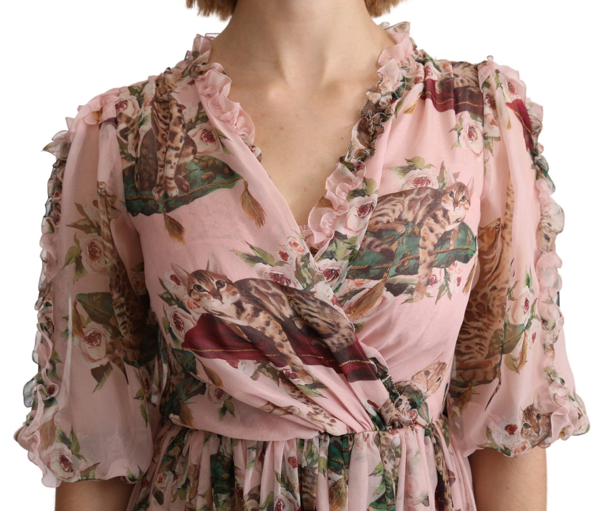 Dolce & Gabbana Pink Long Dress for Women additional view