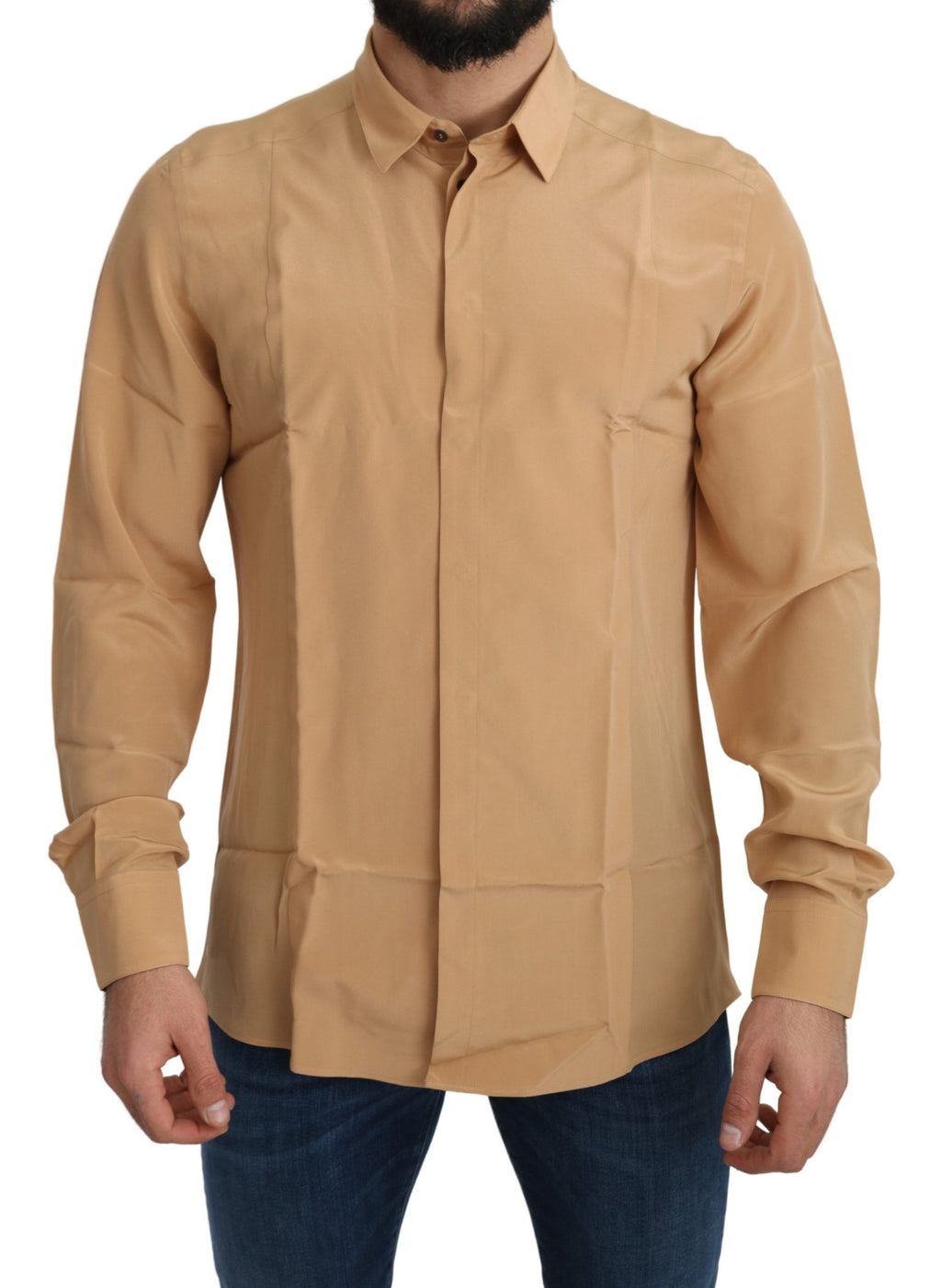 Dolce & Gabbana Yellow Dress Shirt for Men