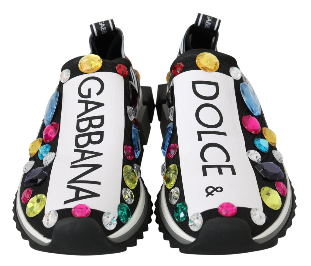 Dolce & Gabbana Black Low Top Sneakers for Women detail view