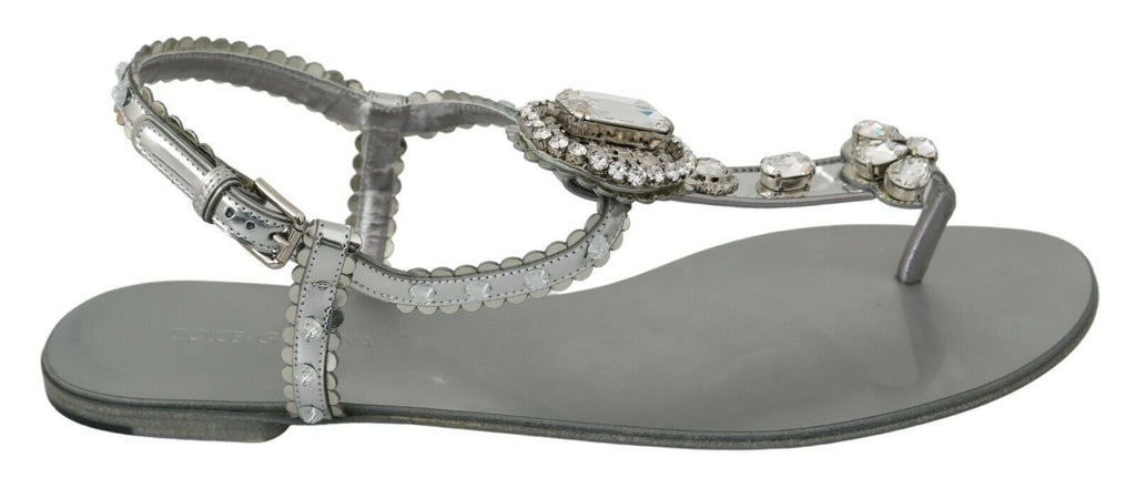 Dolce & Gabbana Silver Flat for Women