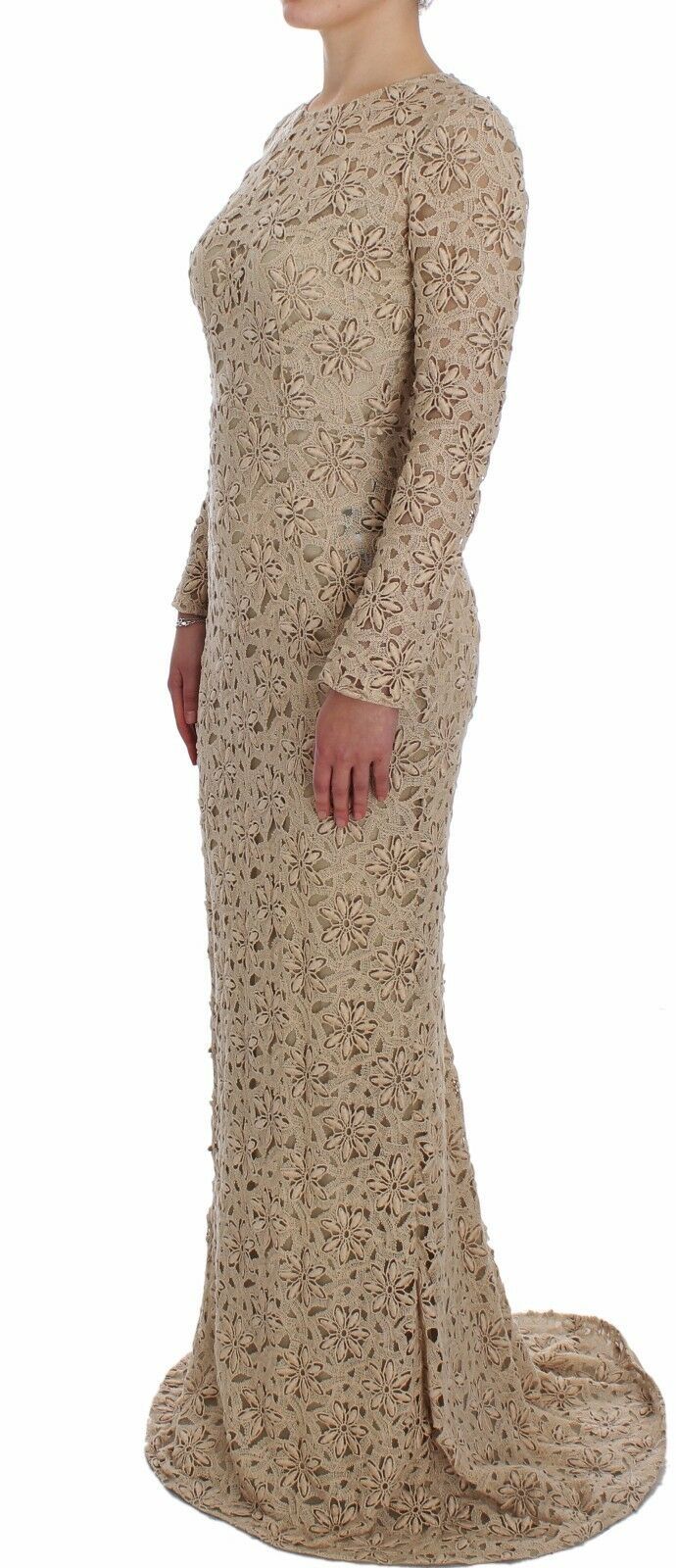 Dolce & Gabbana Beige Long Dress for Women alternate view