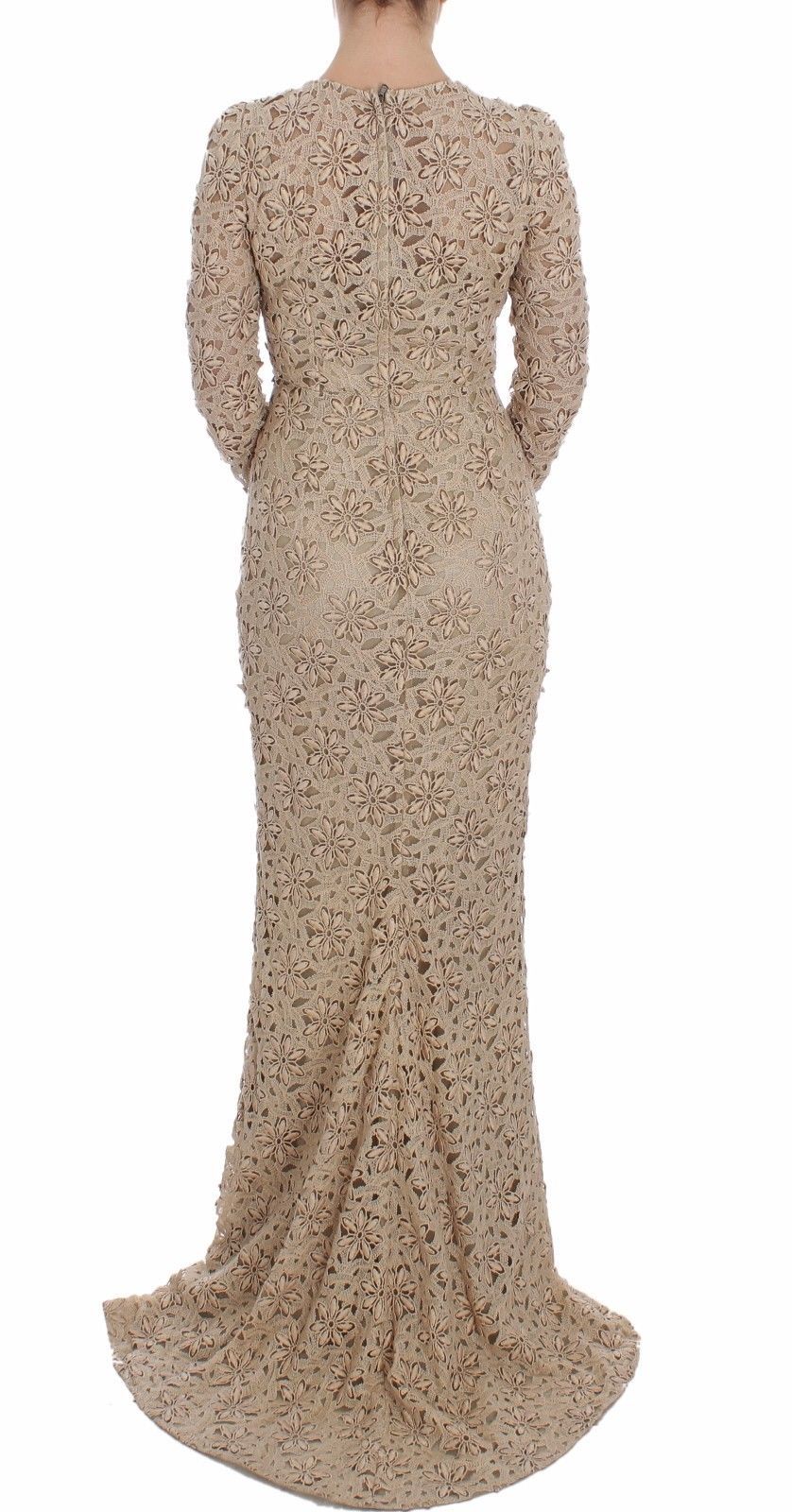 Dolce & Gabbana Beige Long Dress for Women detail view