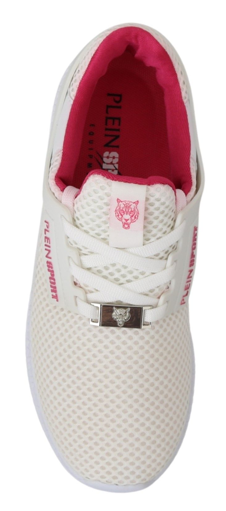 Chaussures Baskets Philipp Plein Becky en Polyester Blanc et Rose