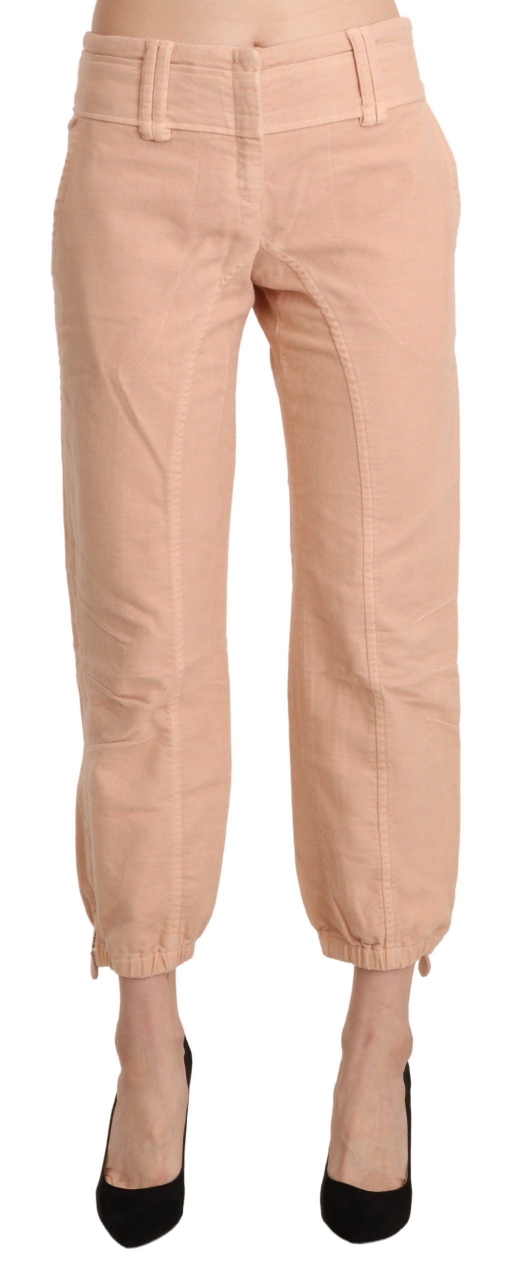 Ermanno Scervino Beige Cropped Pants for Women