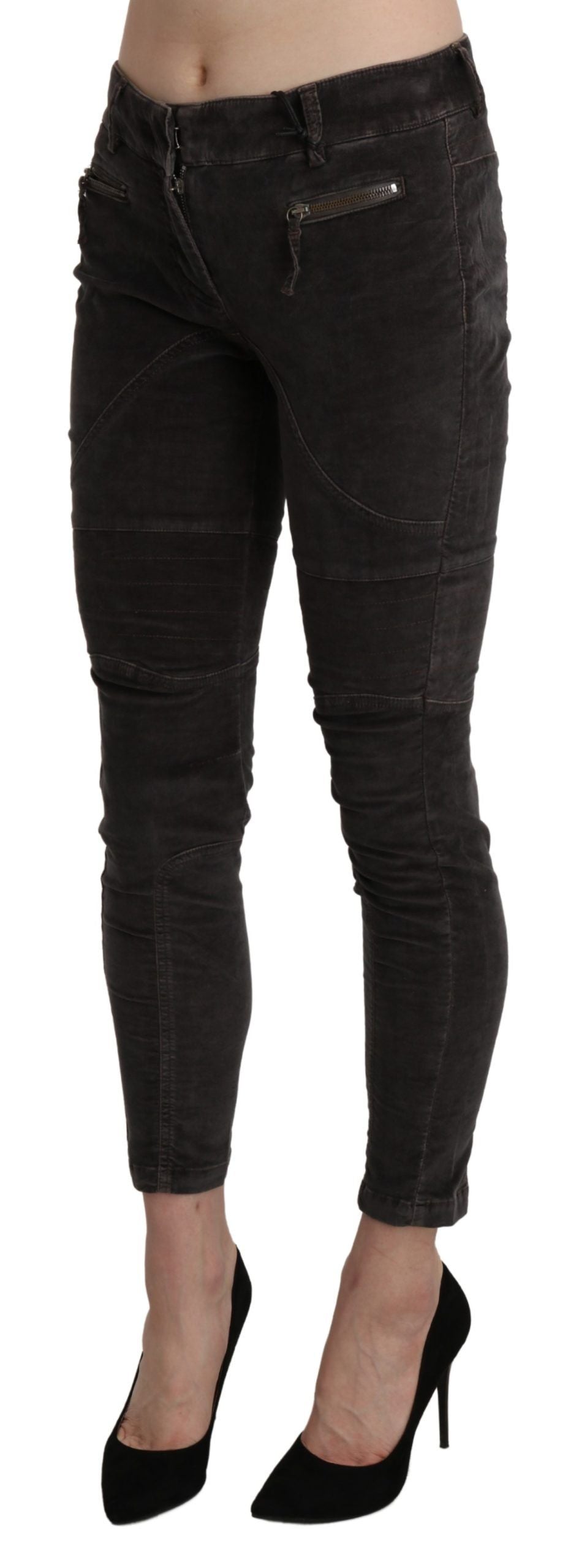 Ermanno Scervino Brown Cropped Pants for Women alternate view