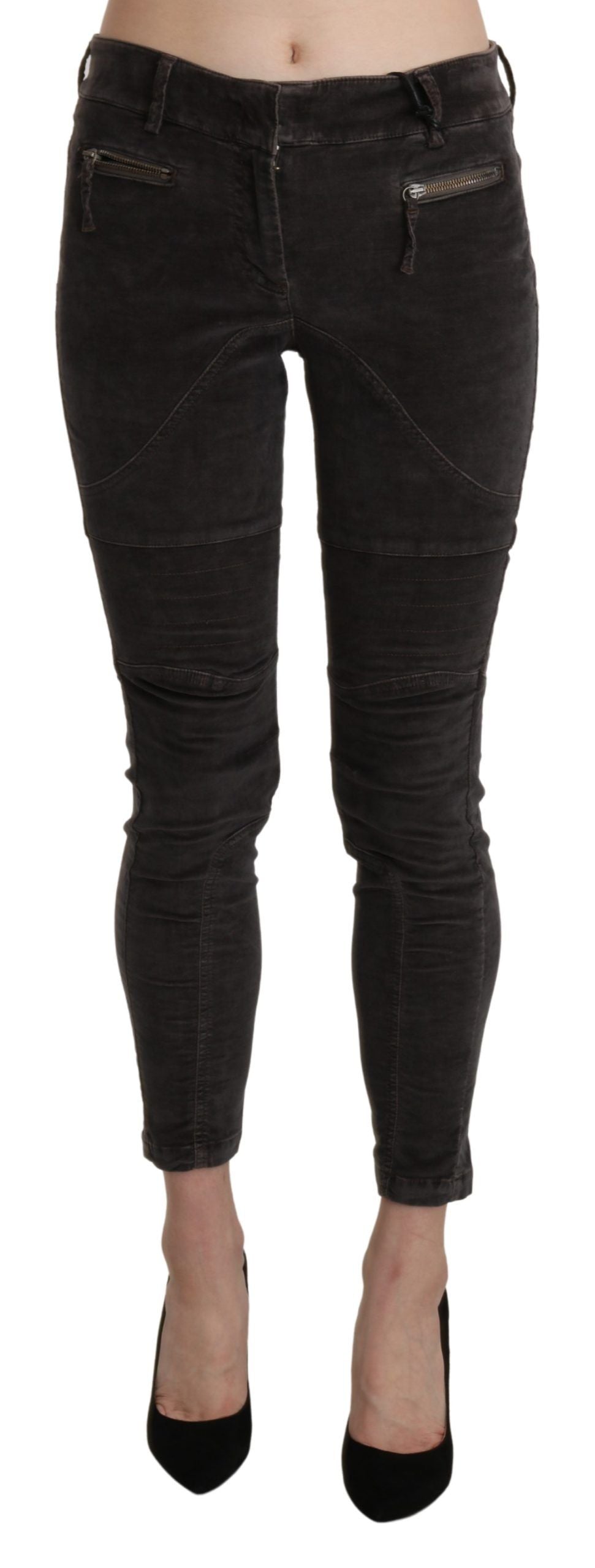 Ermanno Scervino Brown Cropped Pants for Women
