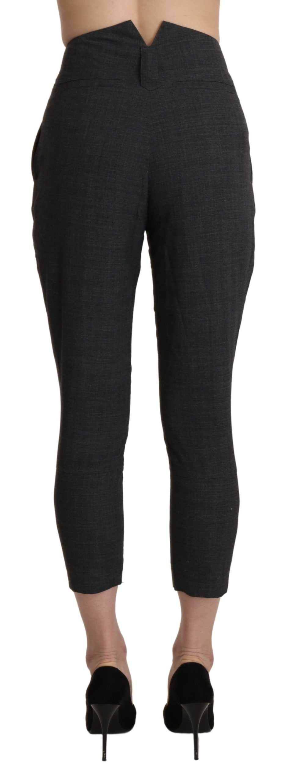 Ermanno Scervino Black Cropped Pants for Women detail view