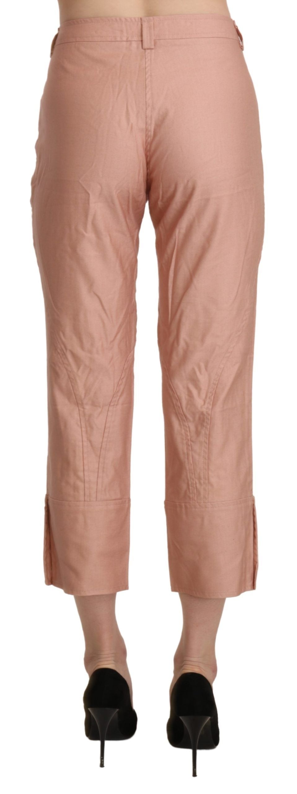 Ermanno Scervino Pink Cropped Pants for Women detail view