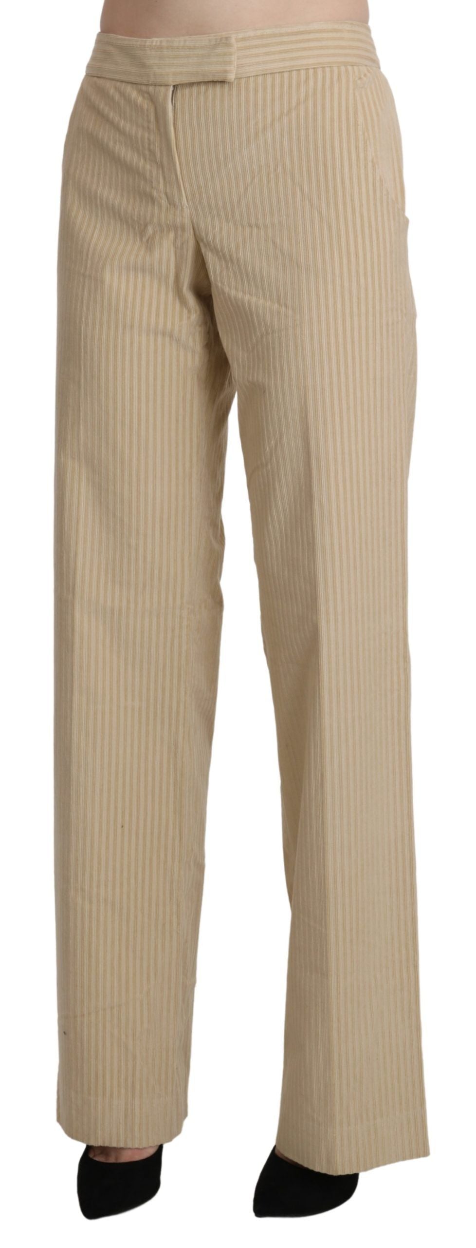 Ermanno Scervino Beige Flared Pants for Women alternate view