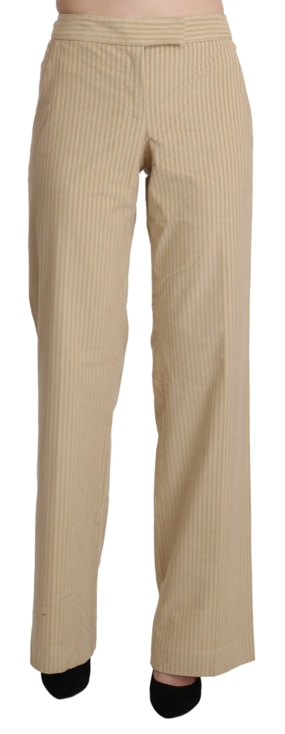 Ermanno Scervino Beige Flared Pants for Women