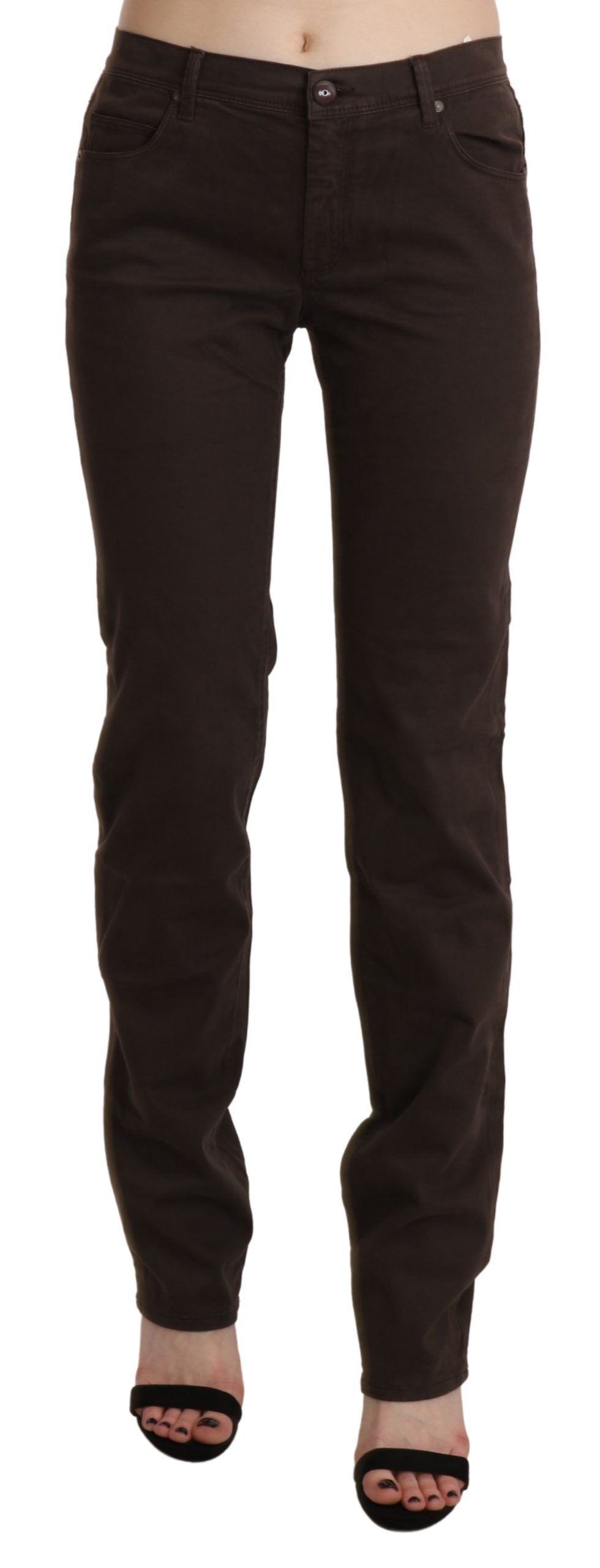 Ermanno Scervino Brown Skinny Jeans for Women