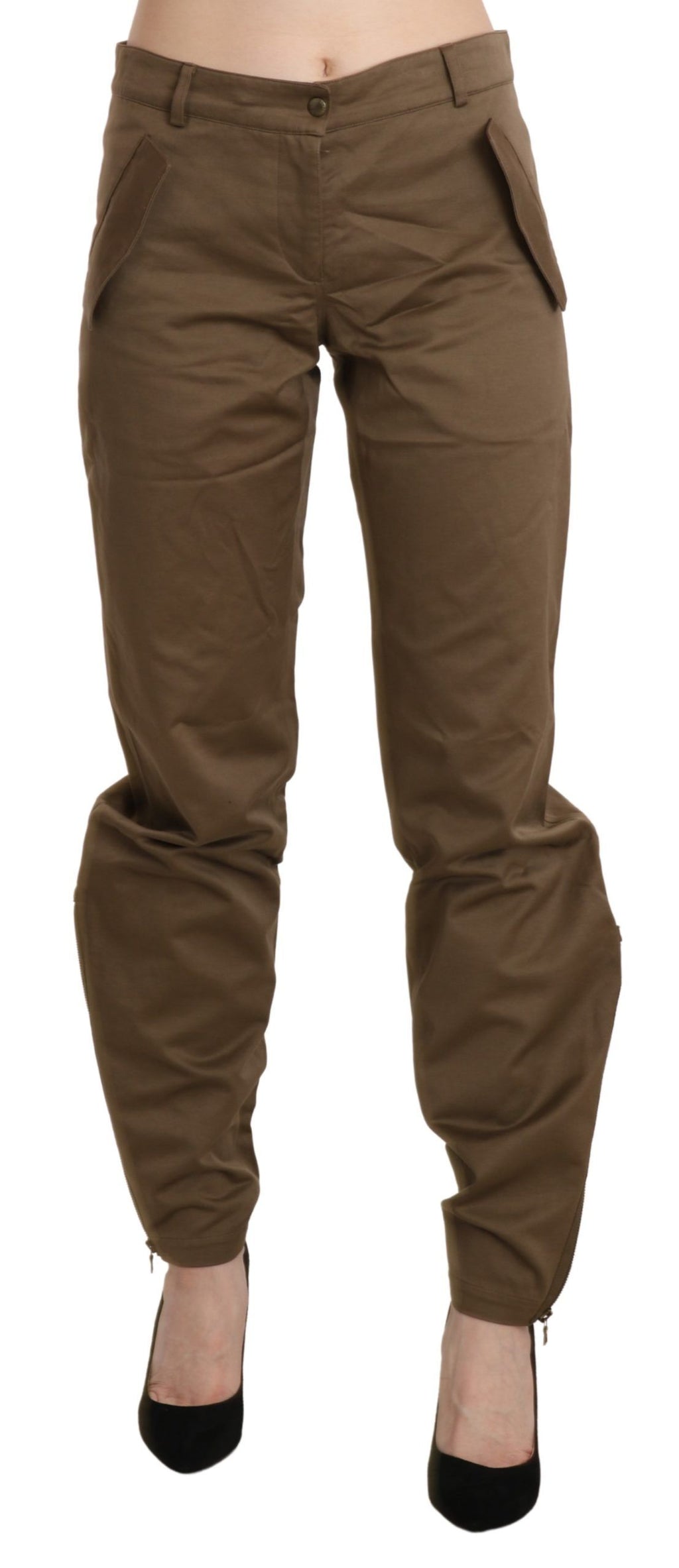 Ermanno Scervino Brown Casual Pants for Women