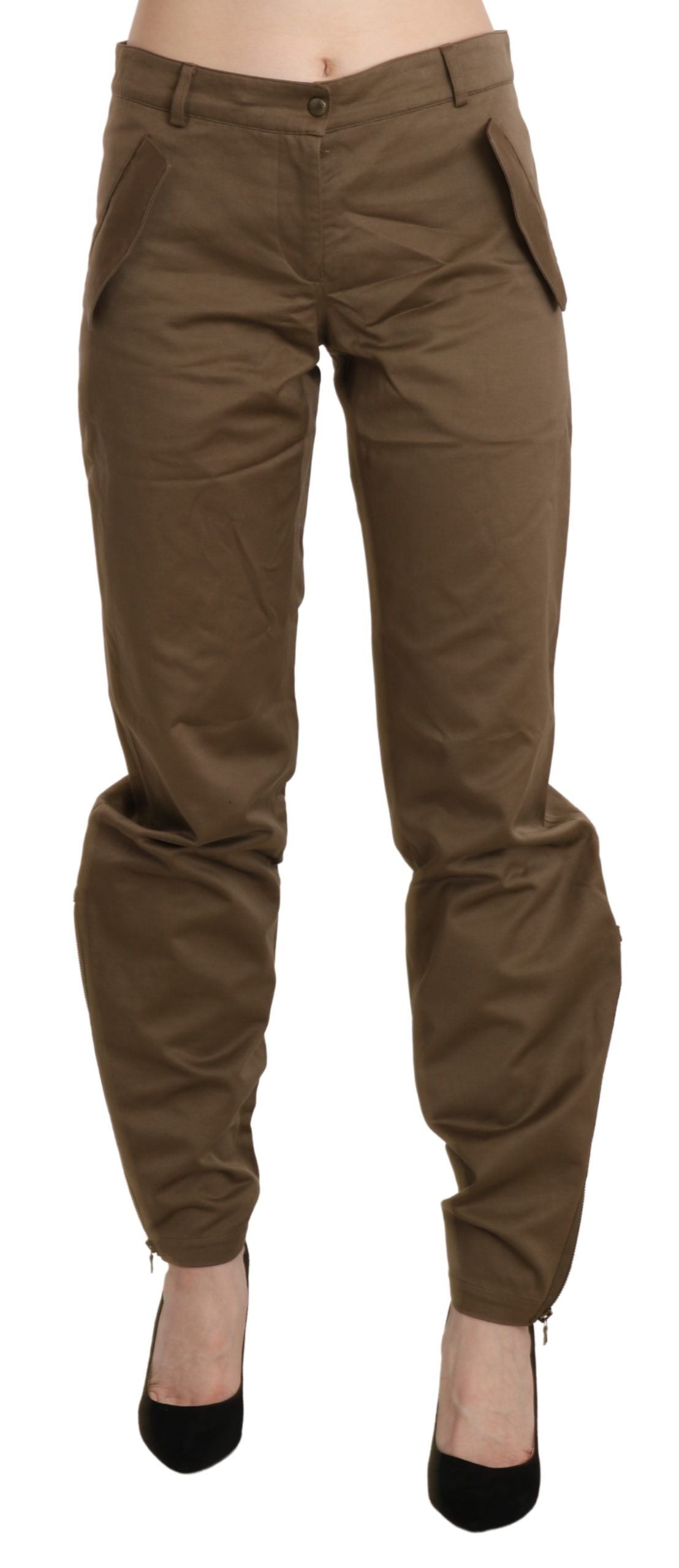 Ermanno Scervino Brown Casual Pants for Women
