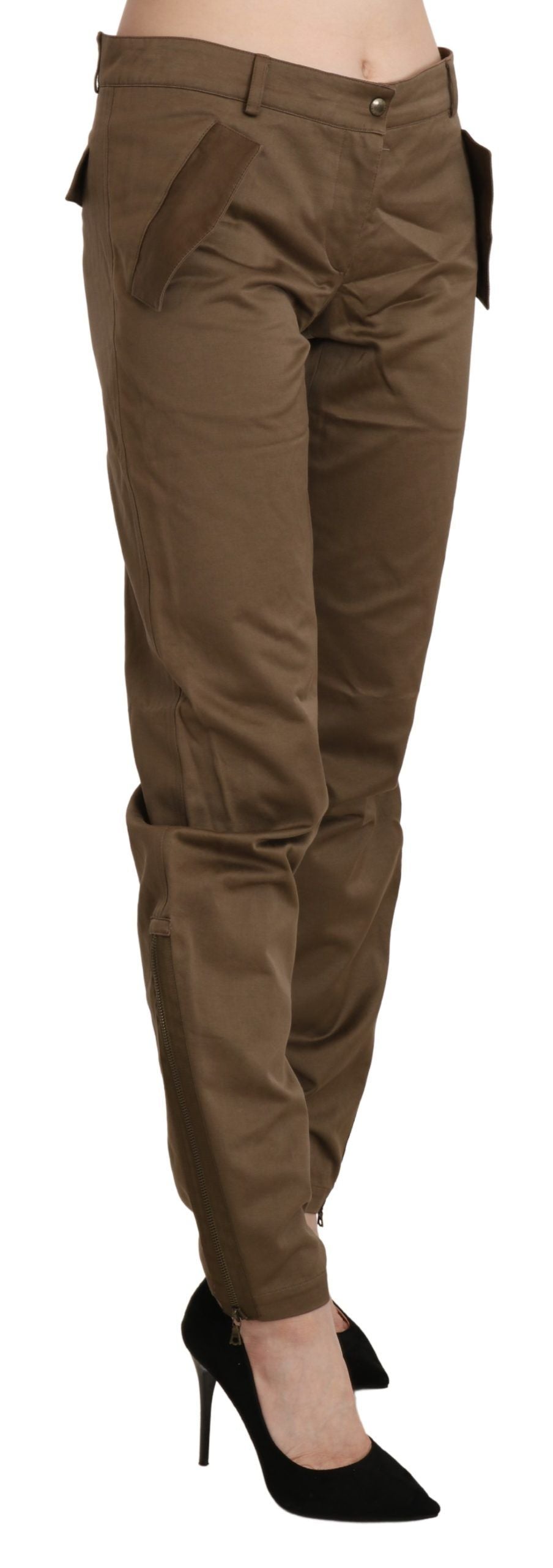 Ermanno Scervino Brown Casual Pants for Women side view