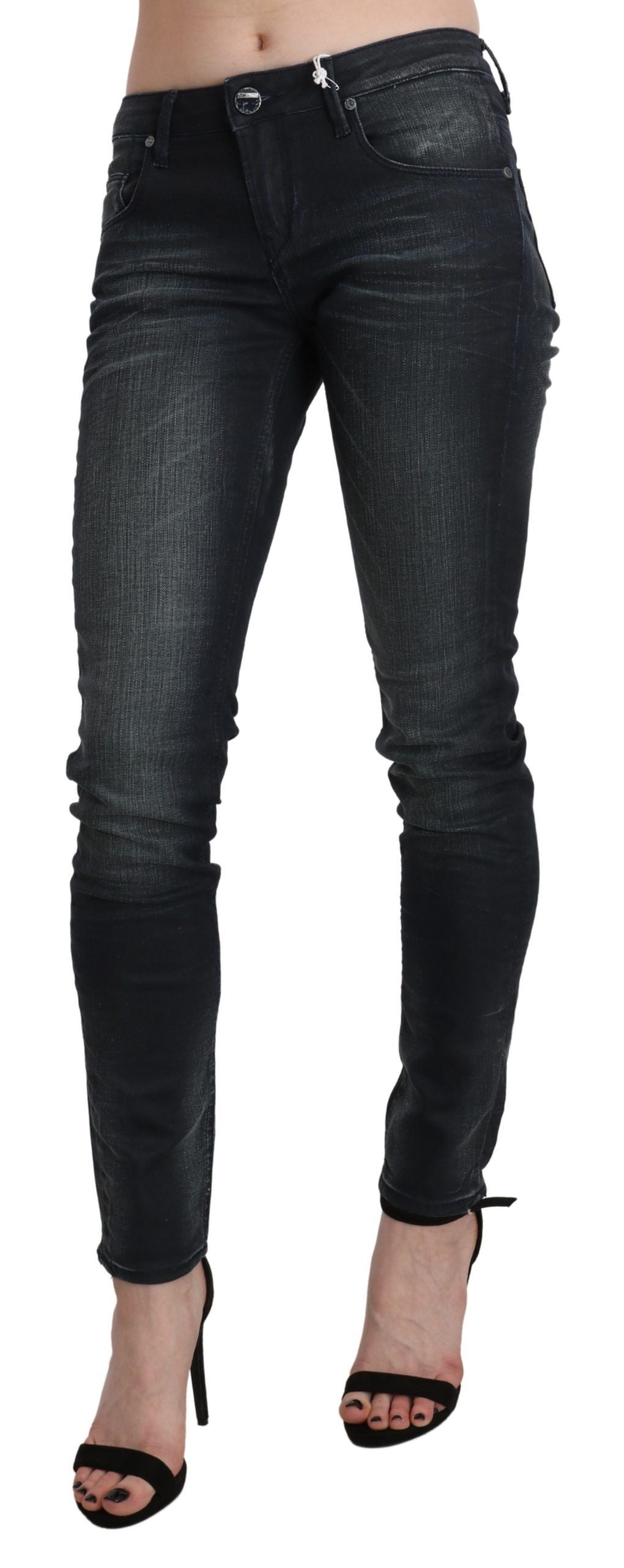 Acht Black Skinny Jeans for Women alternate view