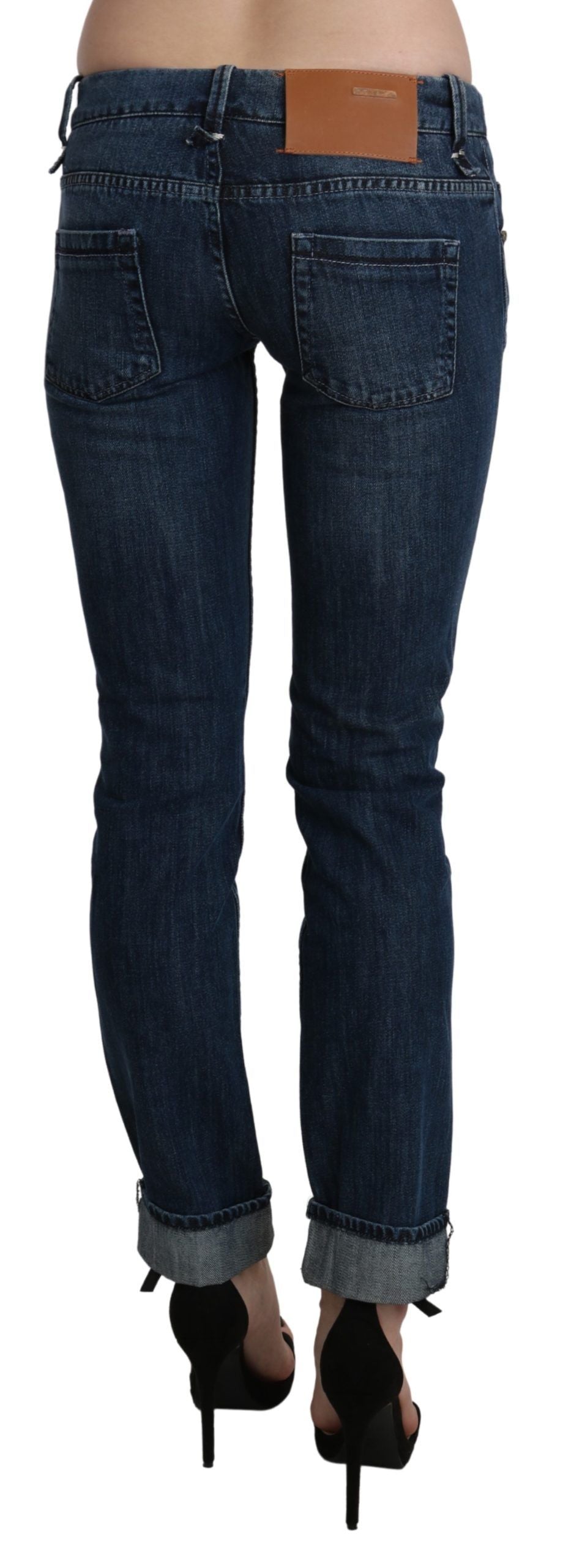Acht Blue Skinny Jeans for Women detail view