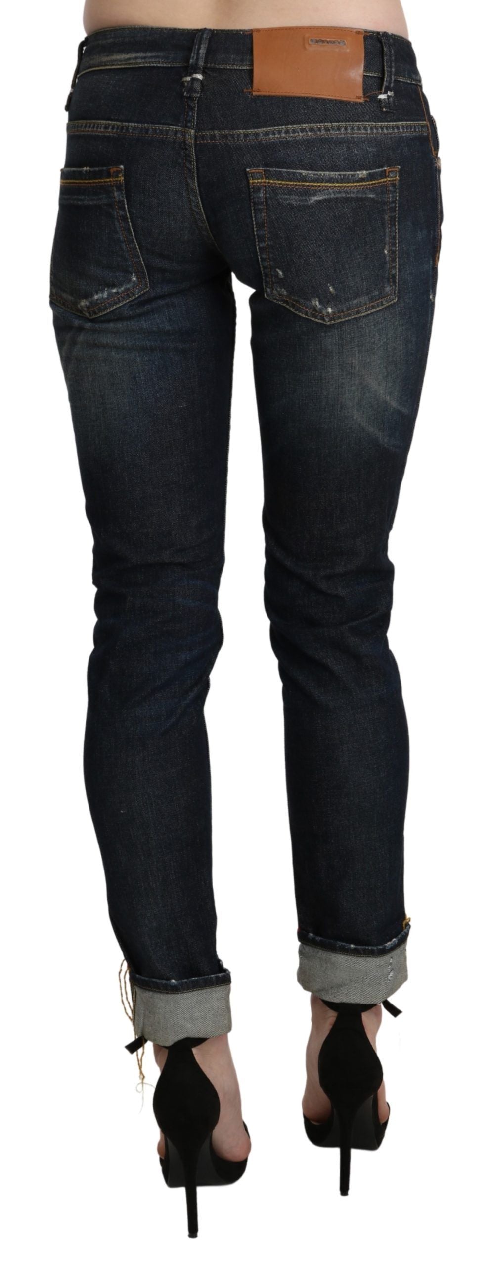 Acht Blue Skinny Jeans for Women detail view