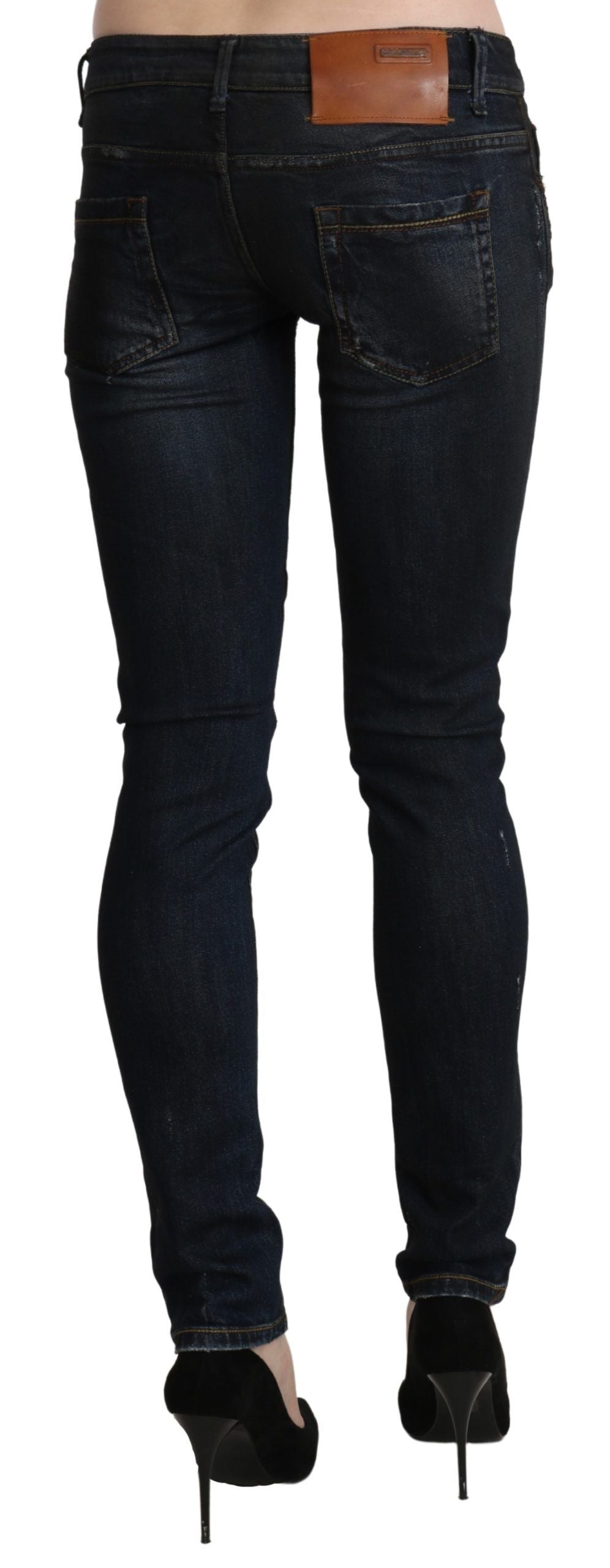 Acht Black Skinny Jeans for Women detail view