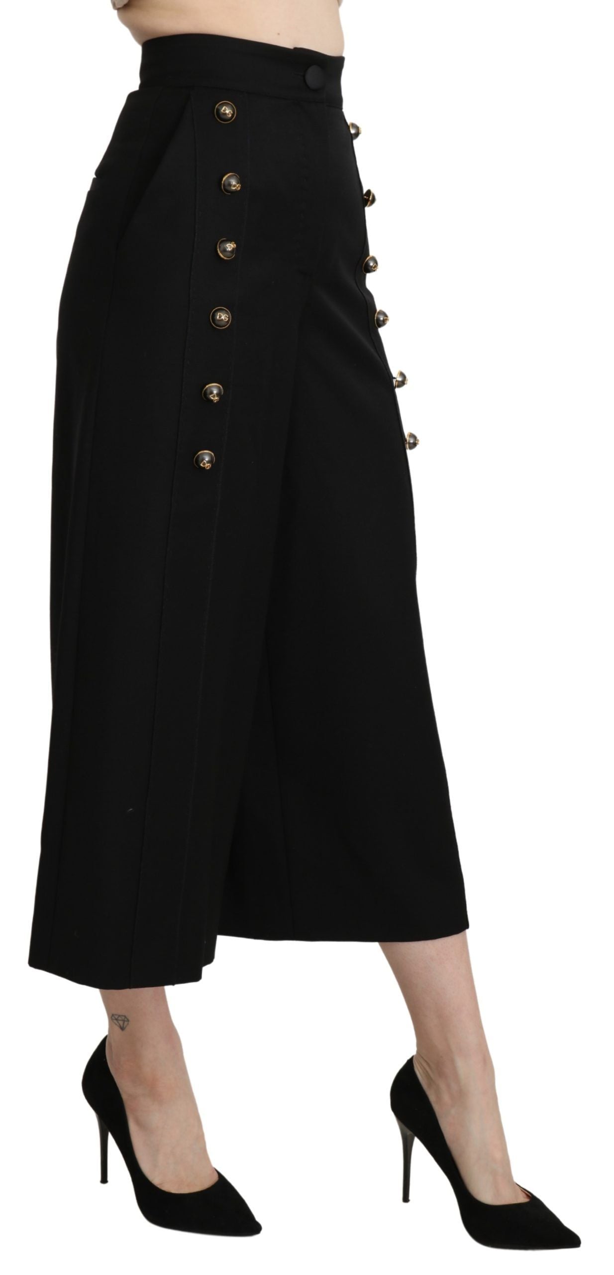 Dolce & Gabbana Black Cropped Pants for Women alternate view