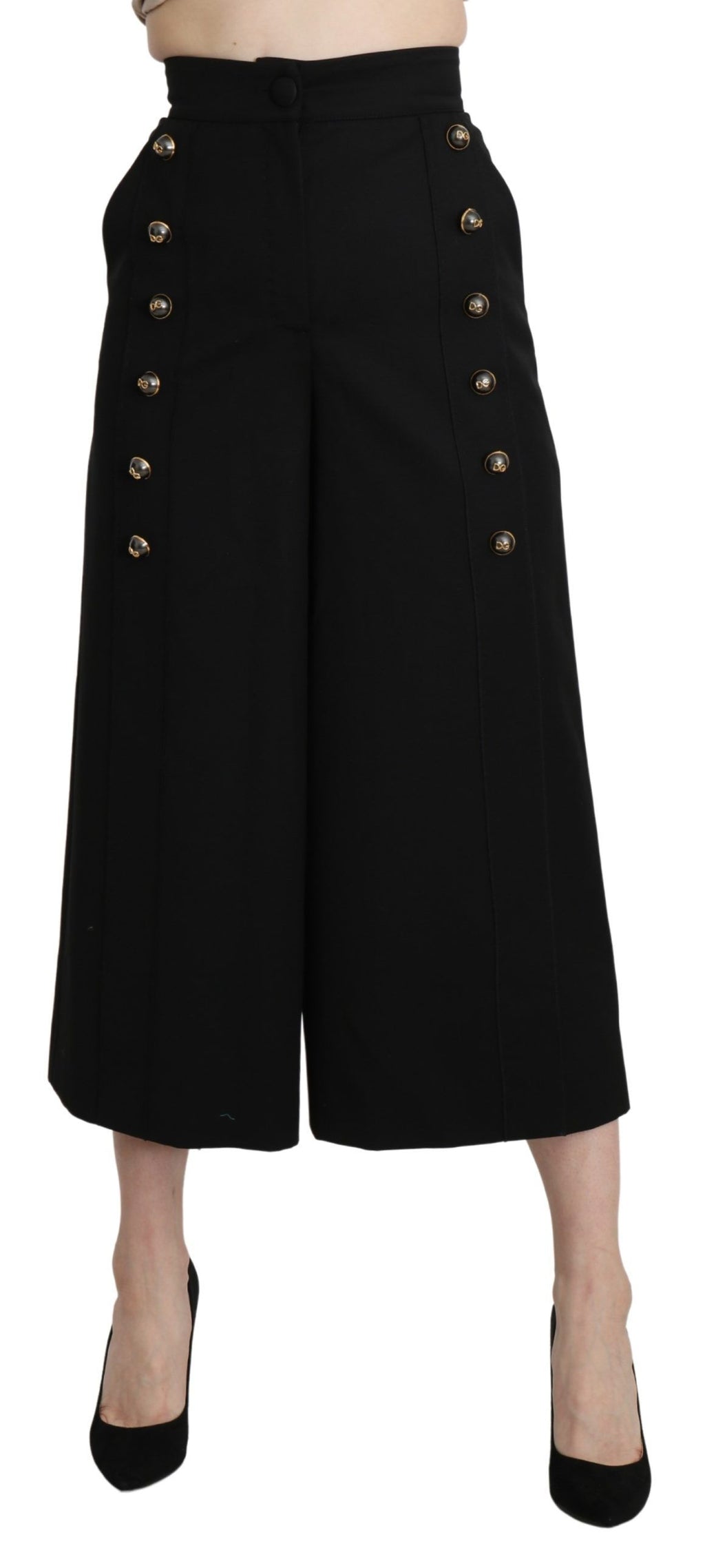 Dolce & Gabbana Black Cropped Pants for Women