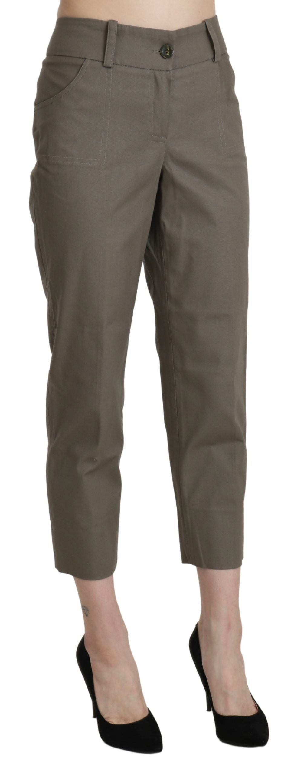 BENCIVENGA Grey Dress Pants for Women side view
