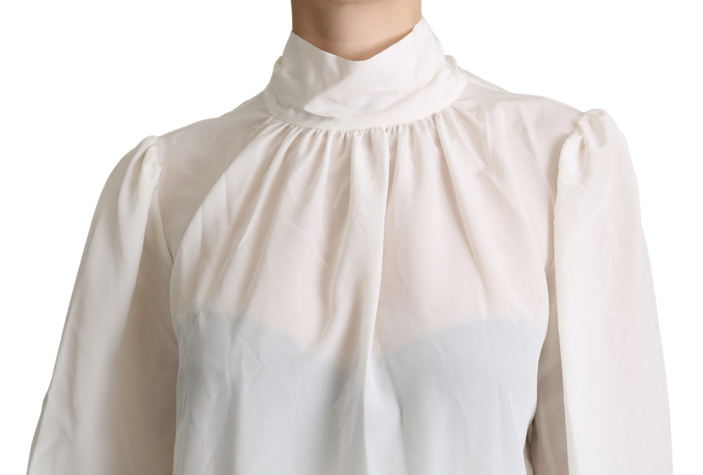Dolce & Gabbana White Long Sleeve T-Shirt for Women additional view