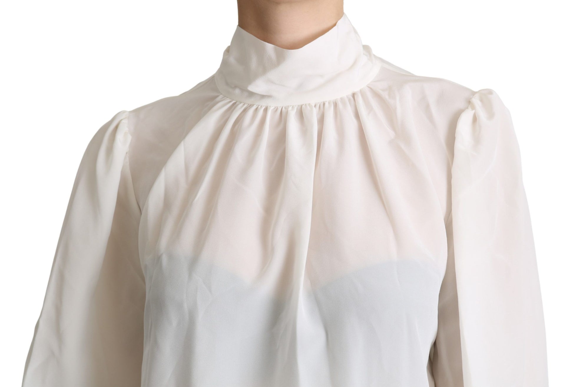Dolce & Gabbana White Long Sleeve T-Shirt for Women additional view